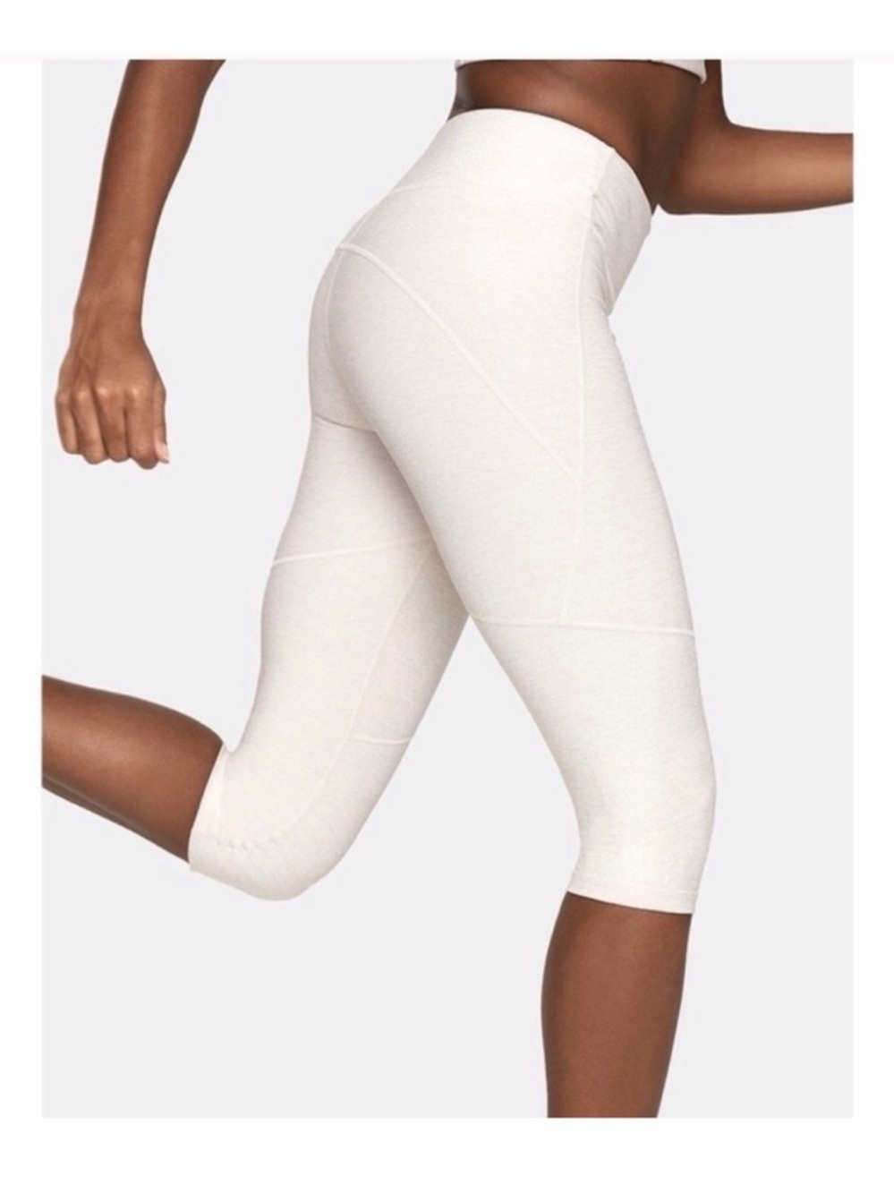 Outdoor Voices Warm Up Knee Length Legging Oatmeal